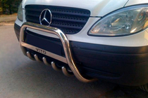 Mercedes Viano 2004–2014 Bullbar WT003/004 (rustfrit stål) 60 mm, uden logo foto 5