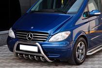 Mercedes Viano 2004–2014 Bullbar WT003/004 (rustfrit stål) 60 mm, uden logo foto 7