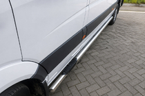 Mercedes Sprinter W906 2006–2018 Siderør (2 stk., rustfrit stål) Ø60, mellemlang akselafstand foto 1
