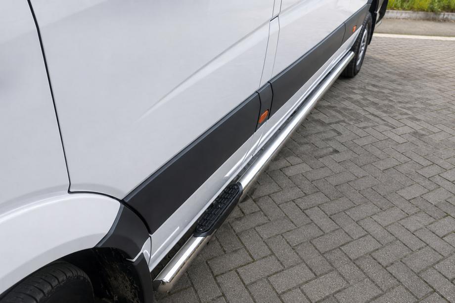 Mercedes Sprinter W906 2006–2018 Siderør (2 stk., rustfrit stål) Ø60, mellemlang akselafstand Image