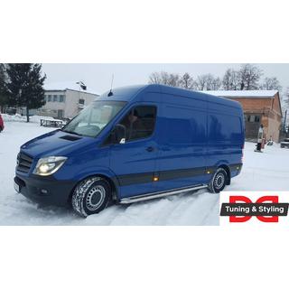 Premium sidetrin (sæt 2 stk., rustfrit stål) Mercedes Sprinter W906 2006–2018 foto 4