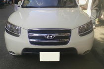 Hyundai Santa Fe 2 2006–2012 Kromliste til kølergrill (2006-2010, 2 stk., rustfrit stål) foto 3