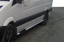 Volkswagen Crafter 2006–2016 Siderør (2 stk., rustfrit stål) Ø60, mellemlang akselafstand foto 7