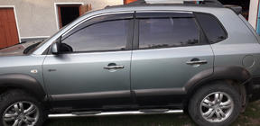 Hyundai Tucson JM 2004– Dørgrebsafdækninger (4 stk., rustfrit stål) foto 4