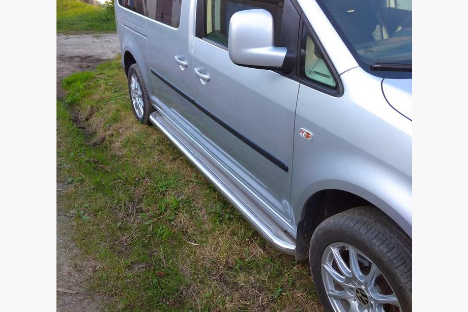 Volkswagen Caddy 2004–2010 Premium sidetrin (2 stk., rustfrit stål) Standard base, Ø60 Image