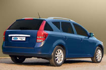 Kia Ceed 2007–2012 Liste over nummerpladen (SW, rustfrit stål) foto 2
