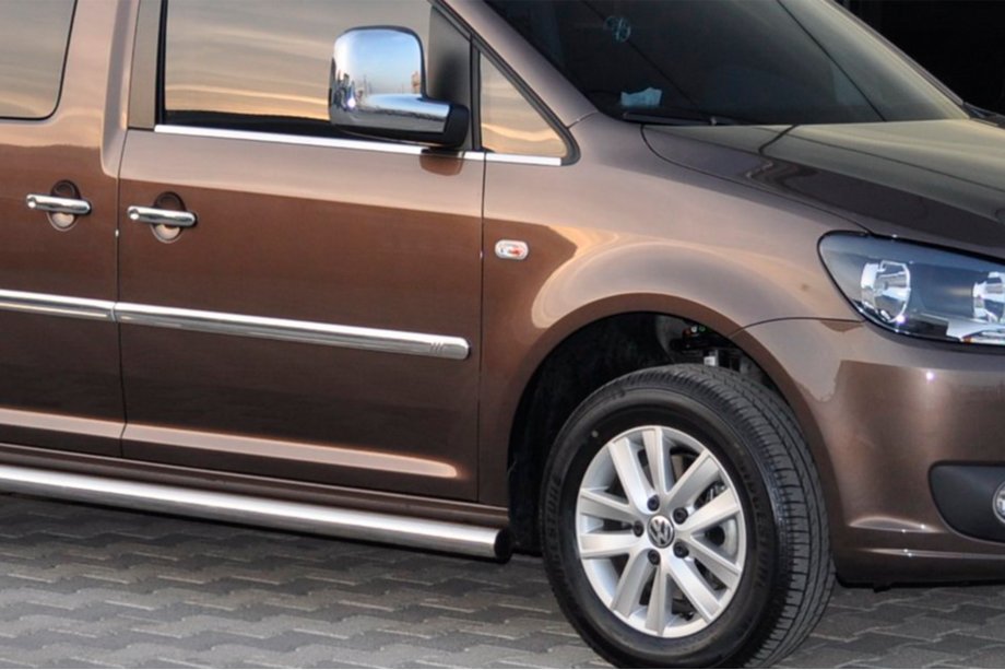 Volkswagen Caddy 2010–2015 Siderør BB001 (2 stk., rustfrit stål) Ø60, standard beslag Foto 6
