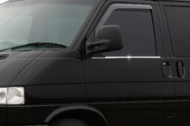 Volkswagen T4 Transporter 1990–2003 Udvendig vinduesliste (2 stk., rustfrit stål) foto 1