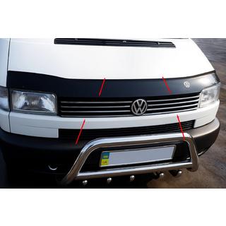 Grill-lister til kølergrill, lige motorhjelm (8 stk., rustfrit stål) Volkswagen T4 Transporter 1990–2003 foto 1