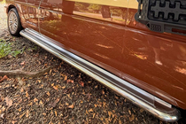 Volkswagen T4 Transporter 1990–2003 Premium sidetrin (2 stk., rustfrit stål) Lang akselafstand, 60 mm foto 1