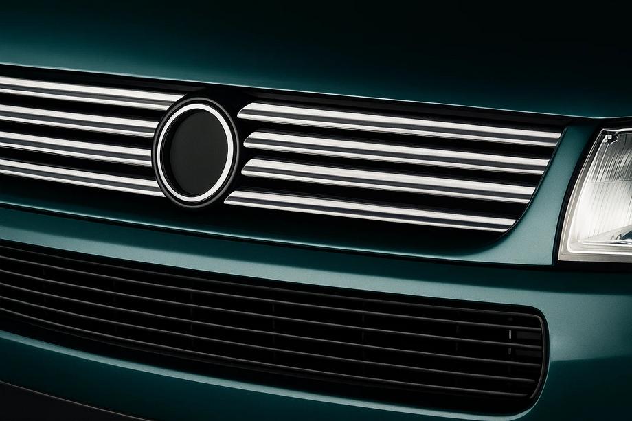 Volkswagen T4 Caravelle/Multivan 1990–2003 Grillliste til skrå motorhjelm (8 stk., rustfrit stål) Carmos - Tyrkisk stål Image