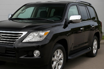 Lexus LX570/450d 2008–2022 Spejlkåber (2008-2012, 2 stk., rustfrit stål) foto 1
