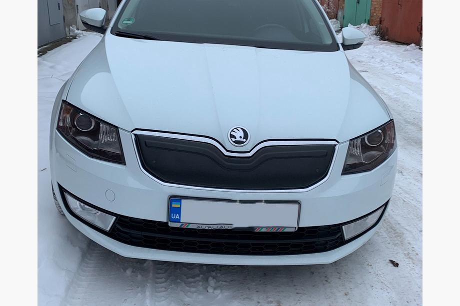 Skoda Octavia III A7 2013–2019 Vinterafdækning til kølergrill (2013-2017) Mat Foto 2