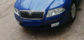Skoda Octavia II A5 2006–2010 Vinterdæksel til kølergrill (øverste) Mat foto 3