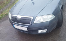 Skoda Octavia II A5 2006–2010 Vinterdæksel til kølergrill (øverste) Mat foto 2