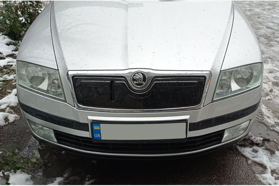 Skoda Octavia II A5 2006–2010 Vinterdæksel til kølergrill (øverste) Mat Image