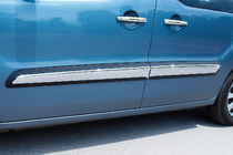 Citroen Berlingo 2008–2018 Dørlister i rustfrit stål (4 stk.) Carmos - Tyrkisk stål foto 1