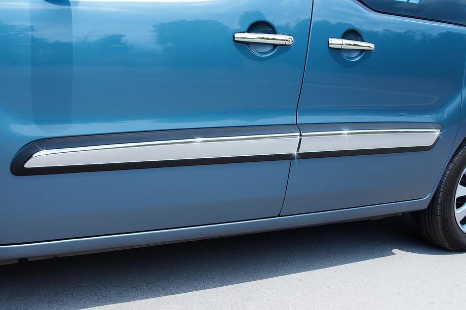 Citroen Berlingo 2008–2018 Dørlister i rustfrit stål (4 stk.) Carmos - Tyrkisk stål Image