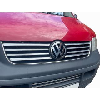 Krom pyntelister til kølergrill (8 strimler, rustfrit stål) Volkswagen T5 Transporter 2003–2010 foto 1