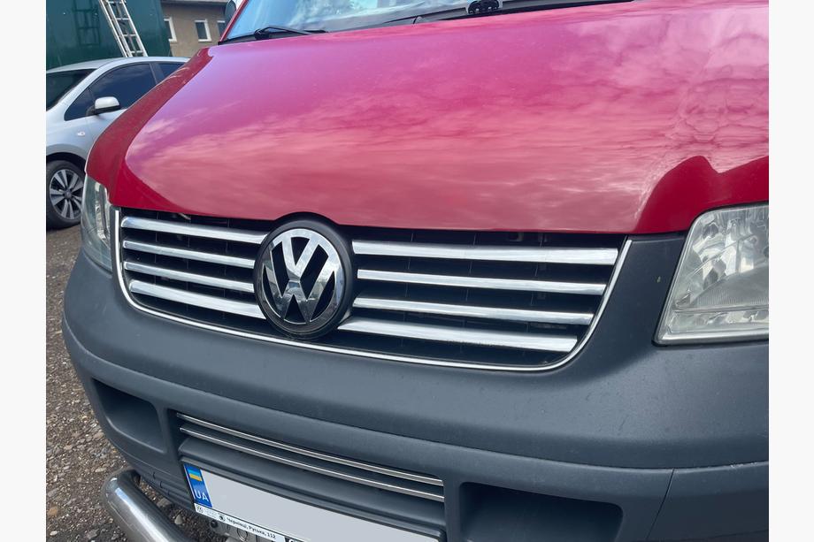 Volkswagen T5 Transporter 2003–2010 Krom pyntelister til kølergrill (8 strimler, rustfrit stål) OmsaLine - italiensk rustfrit stål Foto 2
