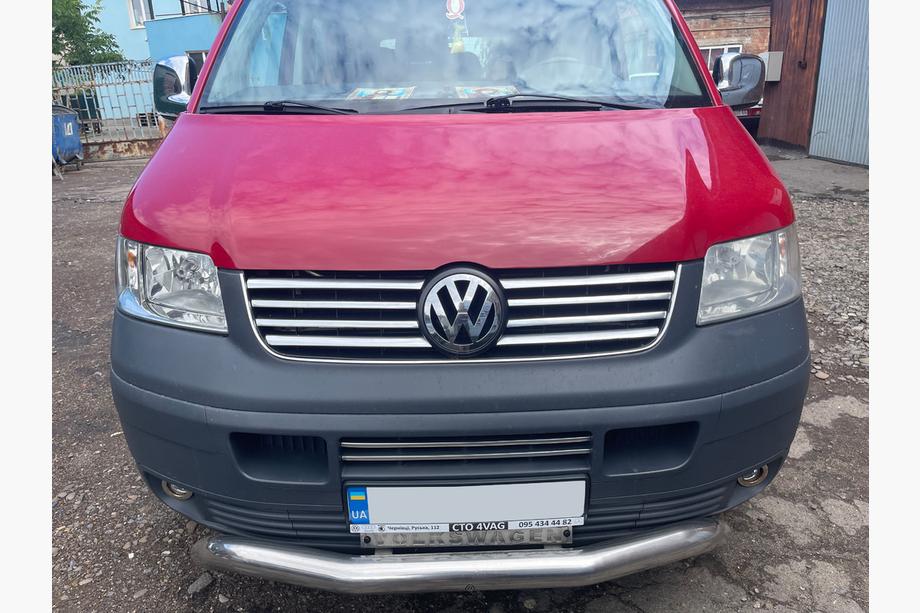 Volkswagen T5 Transporter 2003–2010 Krom pyntelister til kølergrill (8 strimler, rustfrit stål) OmsaLine - italiensk rustfrit stål Foto 3
