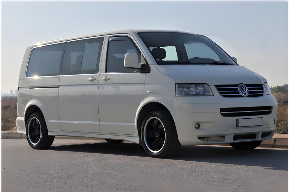 Volkswagen T5 Transporter 2003–2010 Komplet vinduesrammelister (14 dele, rustfrit stål) 2 sidedøre, lang akselafstand Image