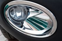Nissan Qashqai 2010–2014 Krom pyntelister til tågelygter med fordybning (2 stk., plast) foto 4