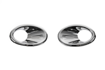 Nissan Qashqai 2010–2014 Krom pyntelister til tågelygter med fordybning (2 stk., plast) foto 2