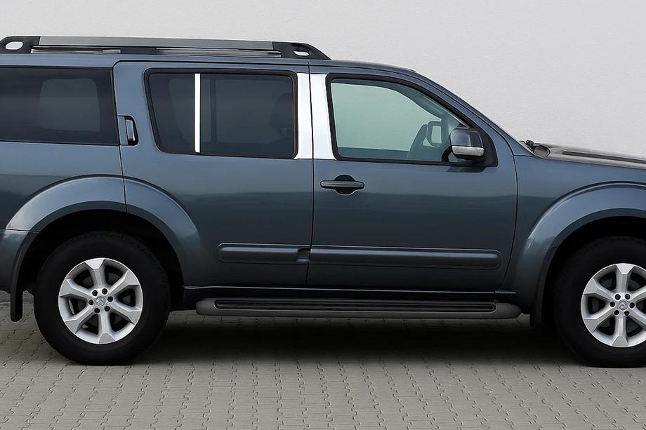 Nissan Pathfinder R51 2005–2014 Dørstolpe-lister (6 stk., rustfrit stål) Image