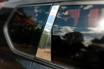 Nissan X-trail T31 2007–2014 Dørstolpelister (8 stk., rustfrit stål) foto 5