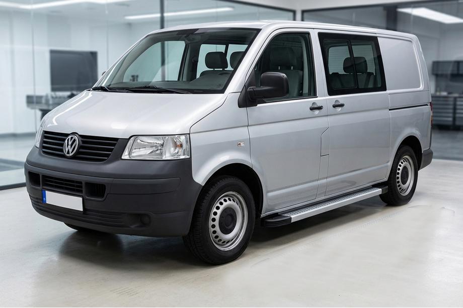Volkswagen T5 Multivan 2003–2010 Sidetrin Maya V2 (2 stk., aluminium) Lang akselafstand Image