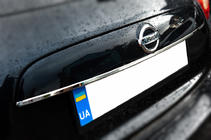 Nissan Juke 2010–2019 Kromliste over nummerplade (rustfrit stål) OmsaLine - italiensk rustfrit stål foto 2