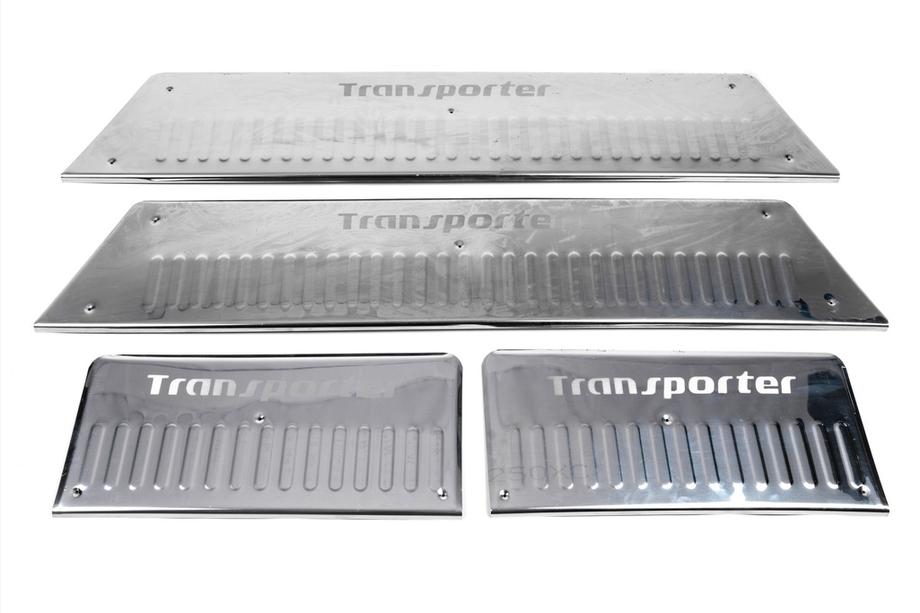 Volkswagen T5 2010–2015 Indvendige dørtrinslister Carmos (rustfrit stål) 4-dørs, Caravella Foto 5