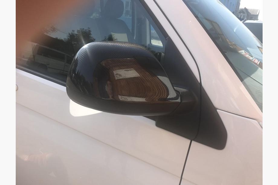 Volkswagen T5 2010–2015 Spejlkåber (2 stk., carbon) Kulfiber-look belægning Foto 8