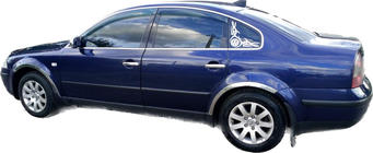 Volkswagen Passat B5 1997–2005 Dørgrebsdæksler (4 stk., rustfrit stål) foto 2