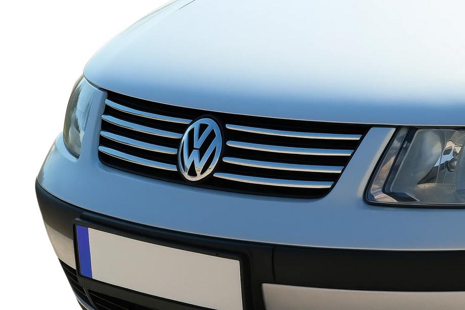 Volkswagen Passat B5 1997–2005 Kølergrilllister (rustfrit stål) Image