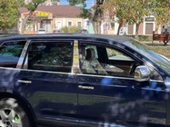 Volkswagen Touareg 2002–2010 Dørgrebsafdækninger (4 stk., rustfrit stål) Med knapper, Carmos – tyrkisk rustfrit stål foto 3