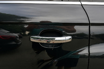 Volkswagen Touareg 2002–2010 Dørgrebsafdækninger (4 stk., rustfrit stål) Med knapper, Carmos – tyrkisk rustfrit stål foto 5