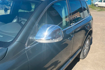 Volkswagen Touareg 2002–2010 Krom spejldæksler 2007-2010 (2 stk., rustfrit stål) Carmos - Tyrkisk stål foto 5