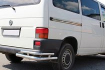 Volkswagen T4 Caravelle/Multivan 1990–2003 Bageste dobbelte hjørnebeskyttere AK003-Double (2 stk., rustfri stål) foto 1