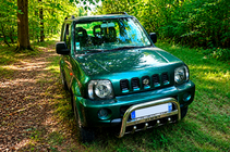 Suzuki Jimny 1998–2018 Bullbar QT006 (rustfrit stål) foto 1