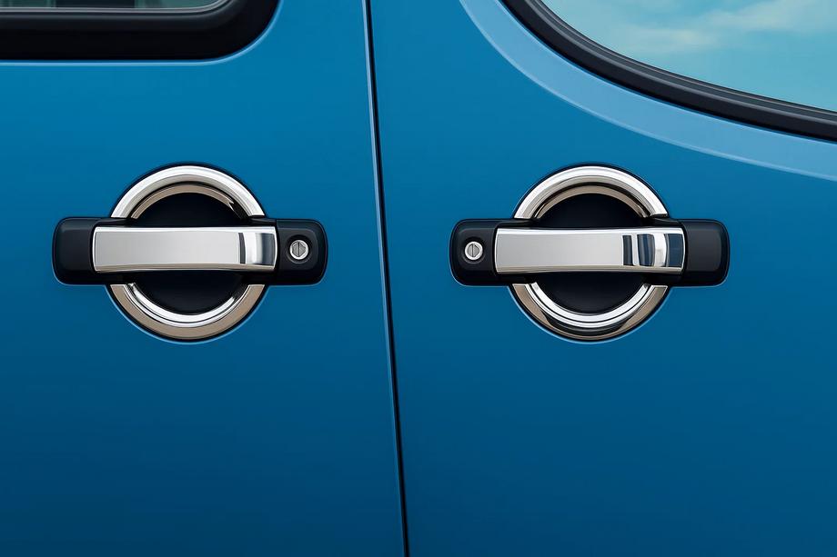 Fiat Doblo I 2001–2005 Dørgrebsafdækninger (4 stk., rustfrit stål) Carmos - Tyrkisk stål Image