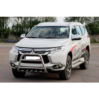 Kængurubøjle WT008 (rustfrit stål) Mitsubishi Pajero Sport 2015– foto 3