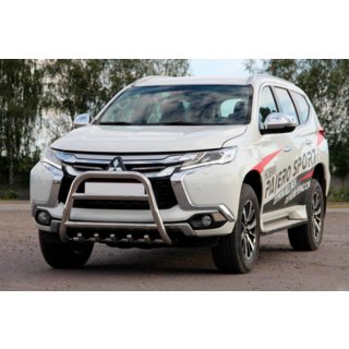 Kængurubøjle WT008 (rustfrit stål) Mitsubishi Pajero Sport 2015– foto 4