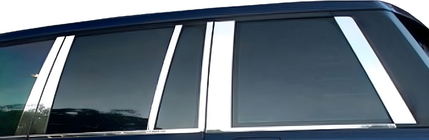 Range Rover III L322 2002–2012 Dørstolpelister (14 stk., rustfrit stål) foto 3