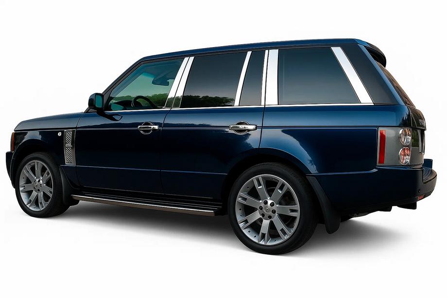 Range Rover III L322 2002–2012 Dørstolpelister (14 stk., rustfrit stål) Image