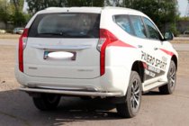Mitsubishi Pajero Sport 2015– Bagkofangerbeskytter AK005 (rustfrit stål) foto 6