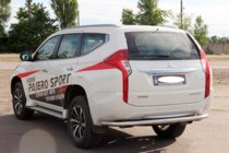 Mitsubishi Pajero Sport 2015– Bagkofangerbeskytter AK005 (rustfrit stål) foto 3