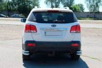 Kia Sorento II XM 2009–2014 Bageste dobbelte hjørnebøjler AK003-dobbelt (rustfrit stål) foto 3