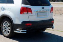 Kia Sorento II XM 2009–2014 Bageste dobbelte hjørnebøjler AK003-dobbelt (rustfrit stål) foto 5
